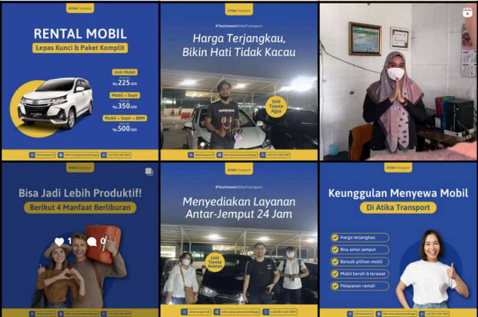 Feed Instagram Atika Transport